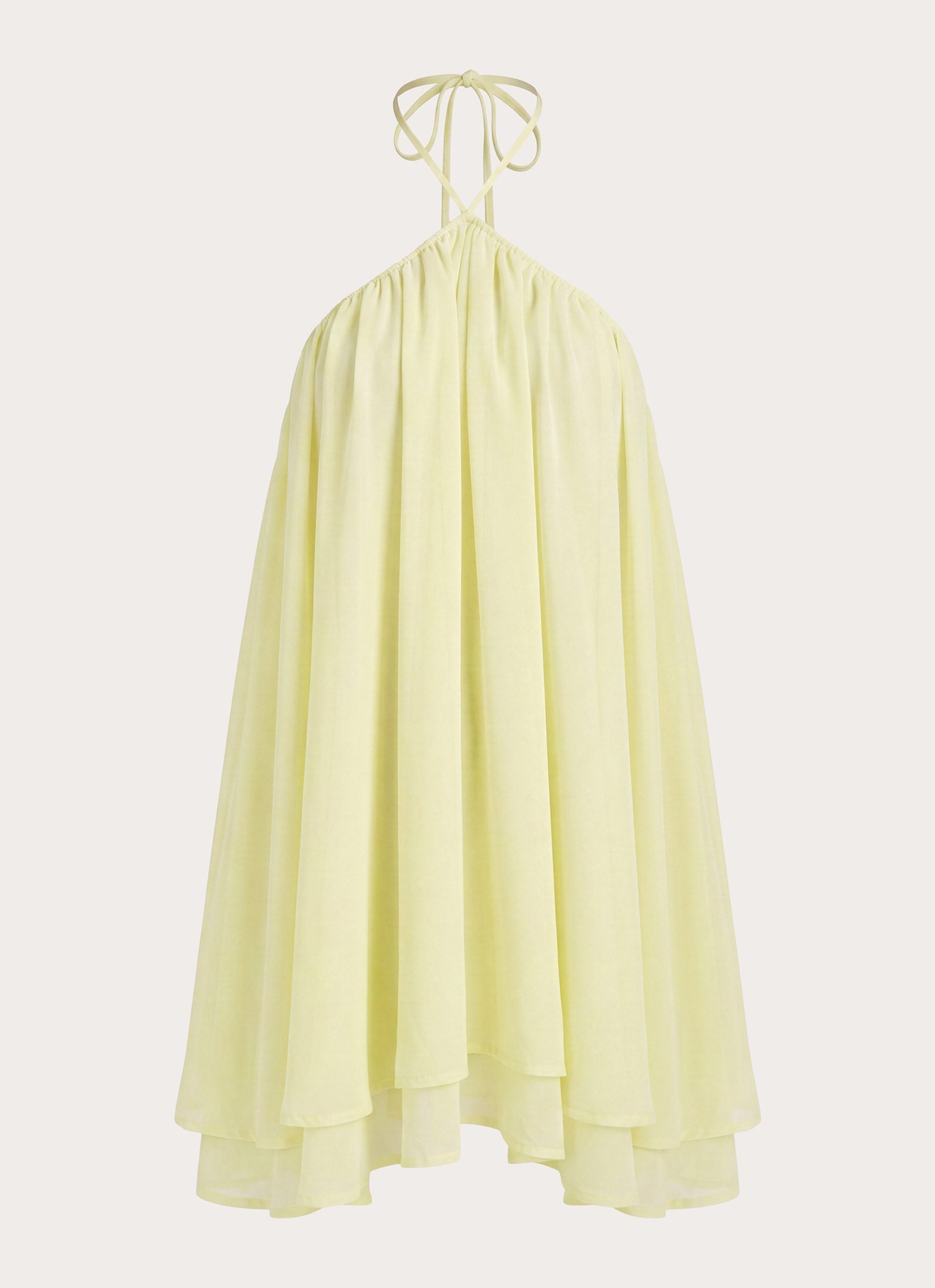 Alicelle Halter Mini Dress - Yellow - Image 8