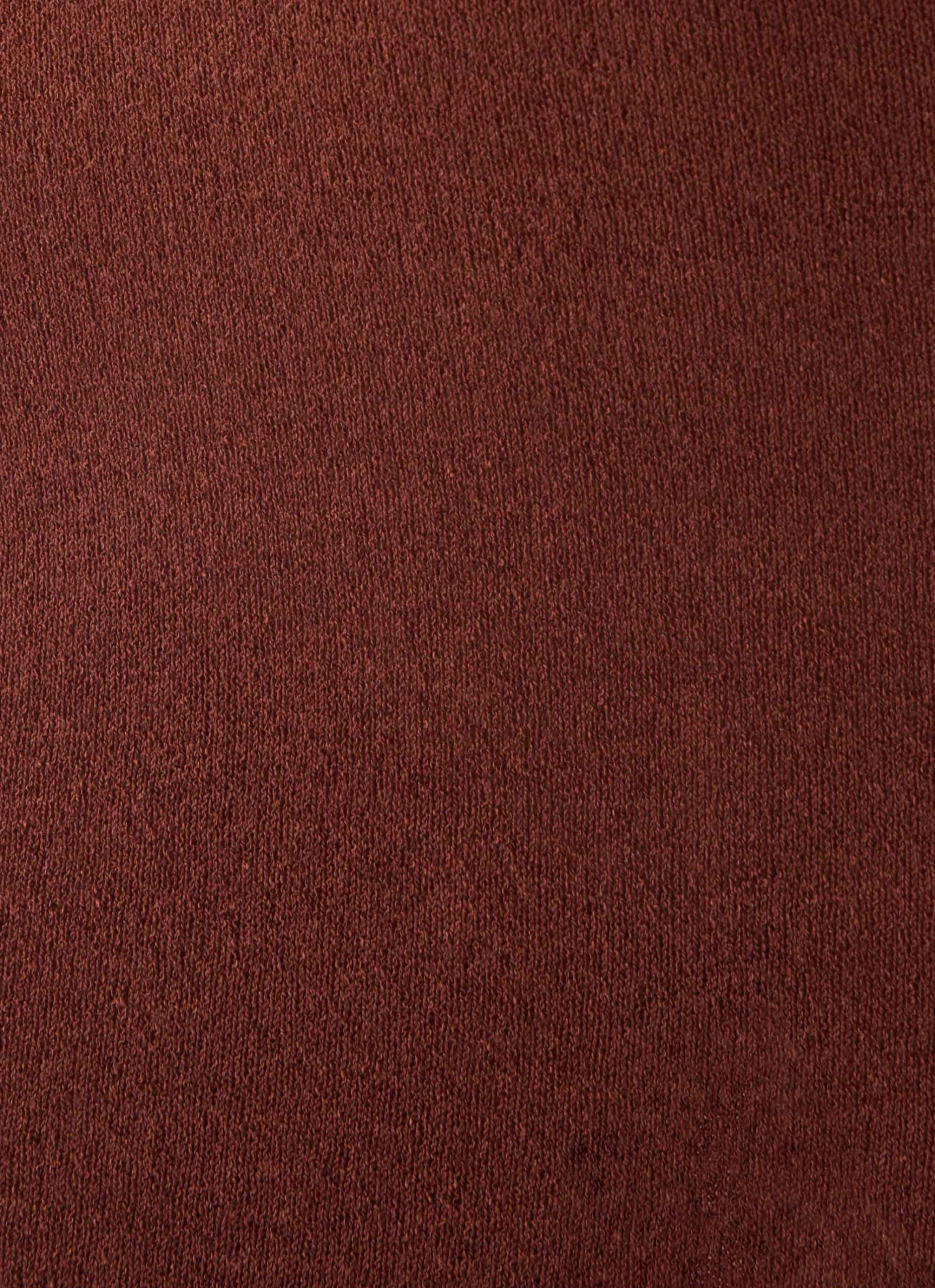 Amarise Knit Tie Front Maxi Dress - Chocolate - Image 6