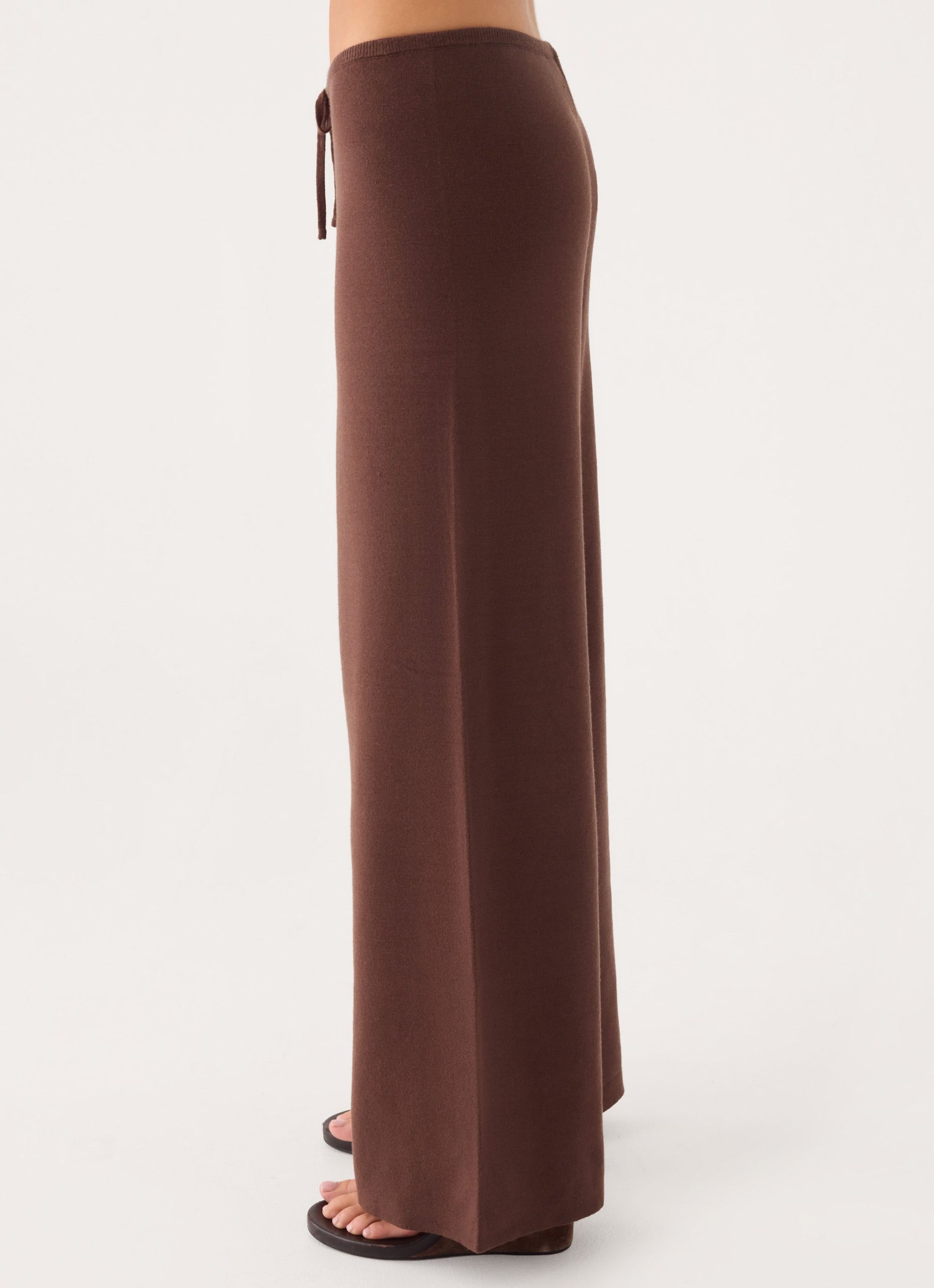 Aviara Knit Low Rise Pant - Chocolate - Image 3