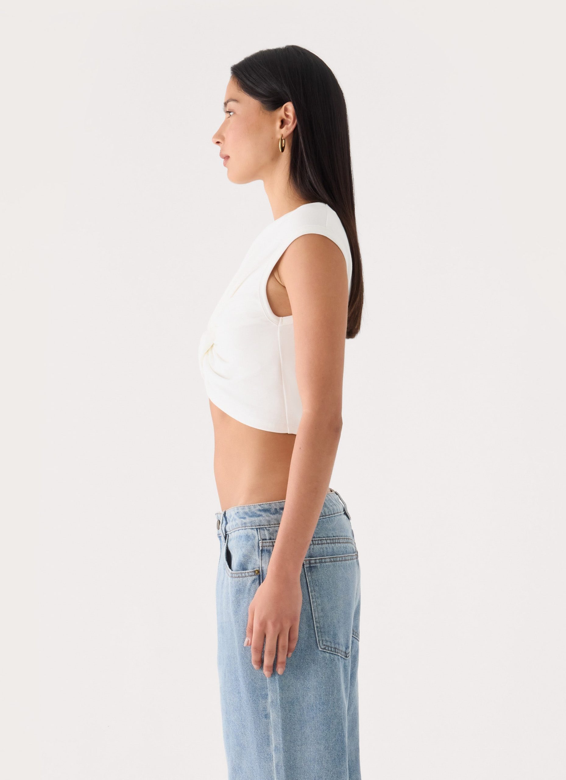 Kaleo Cropped T-Shirt - White - Image 2