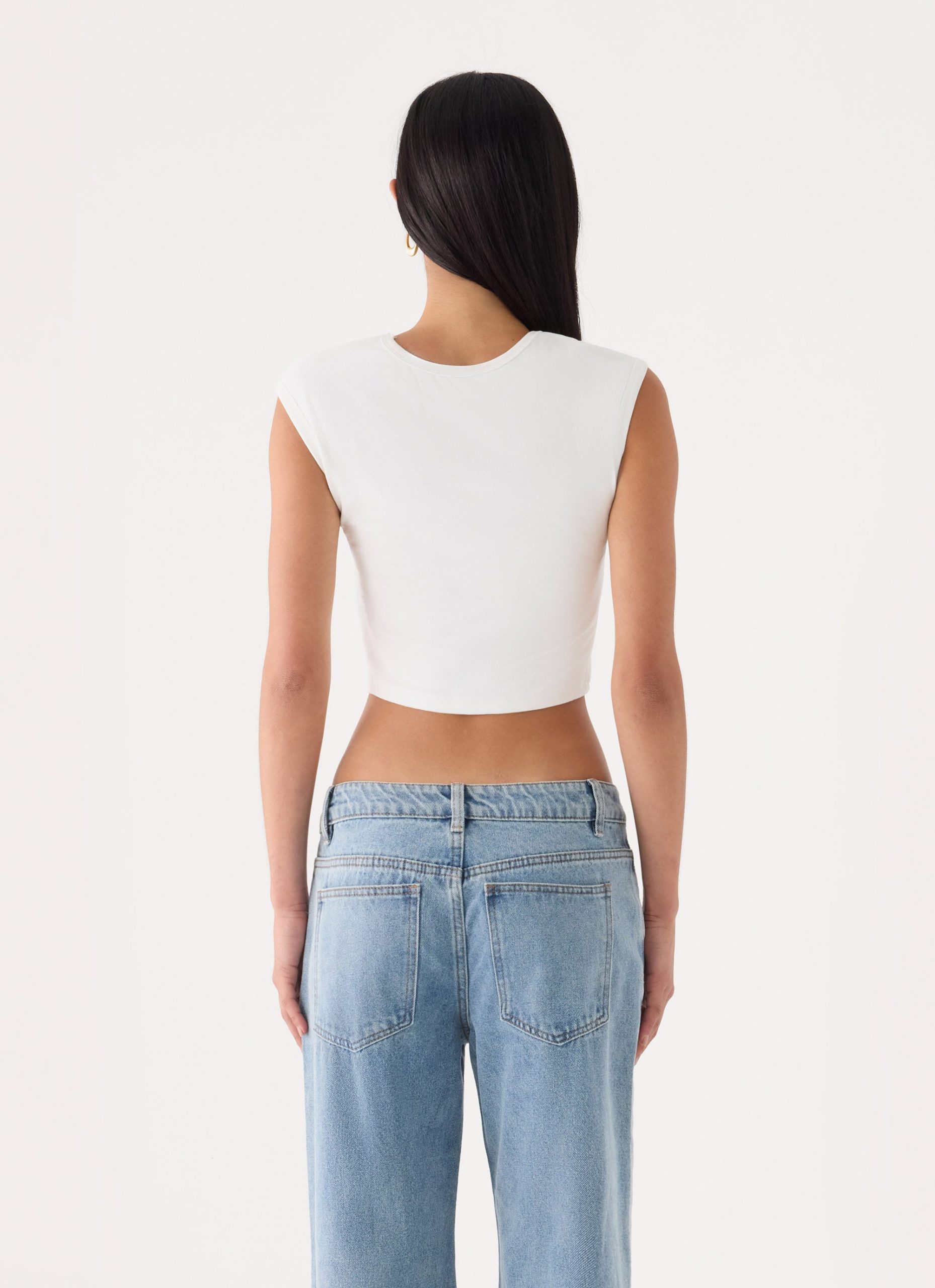 Kaleo Cropped T-Shirt - White - Image 3