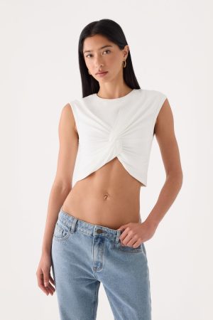 Kaleo Cropped T-Shirt - White