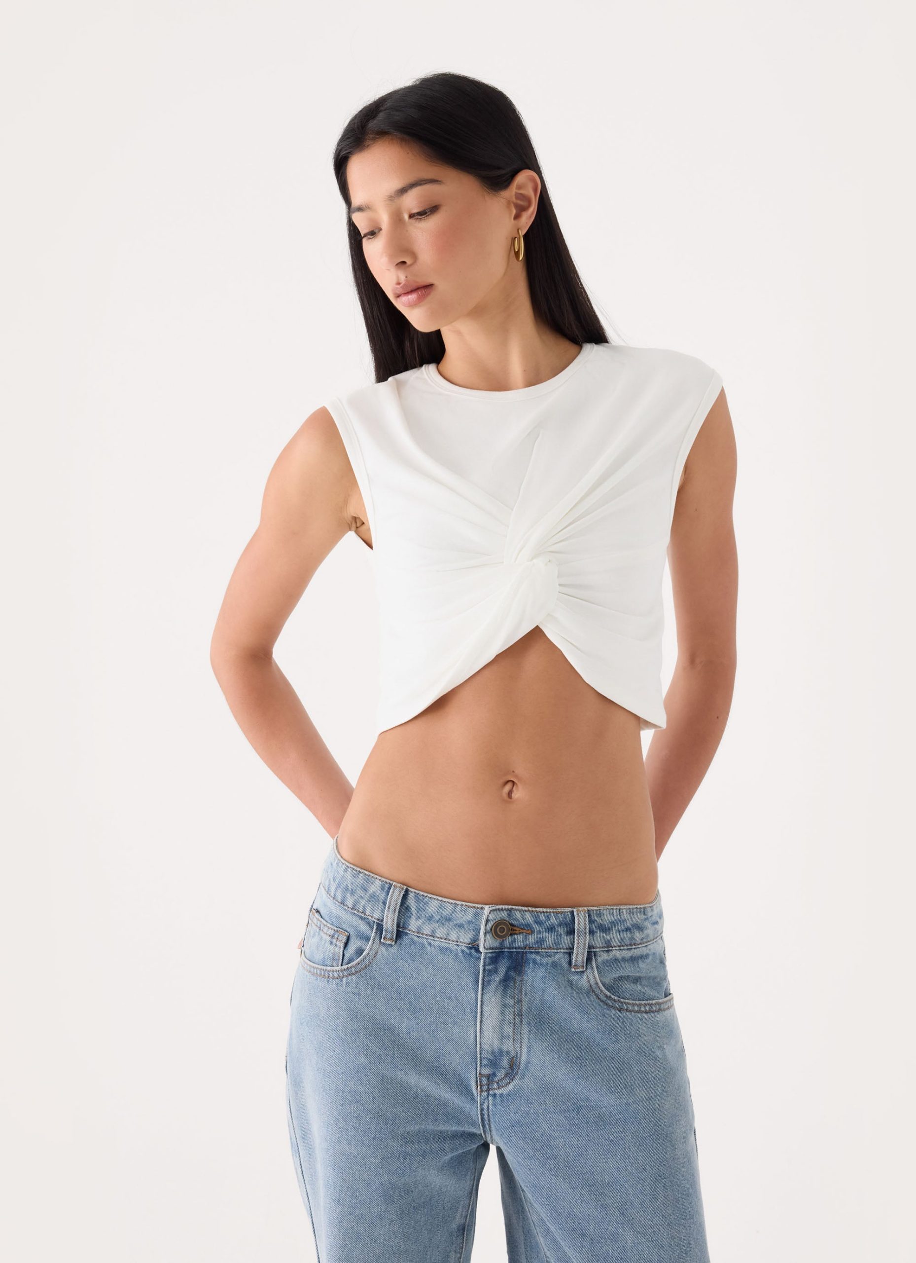 Kaleo Cropped T-Shirt - White - Image 6