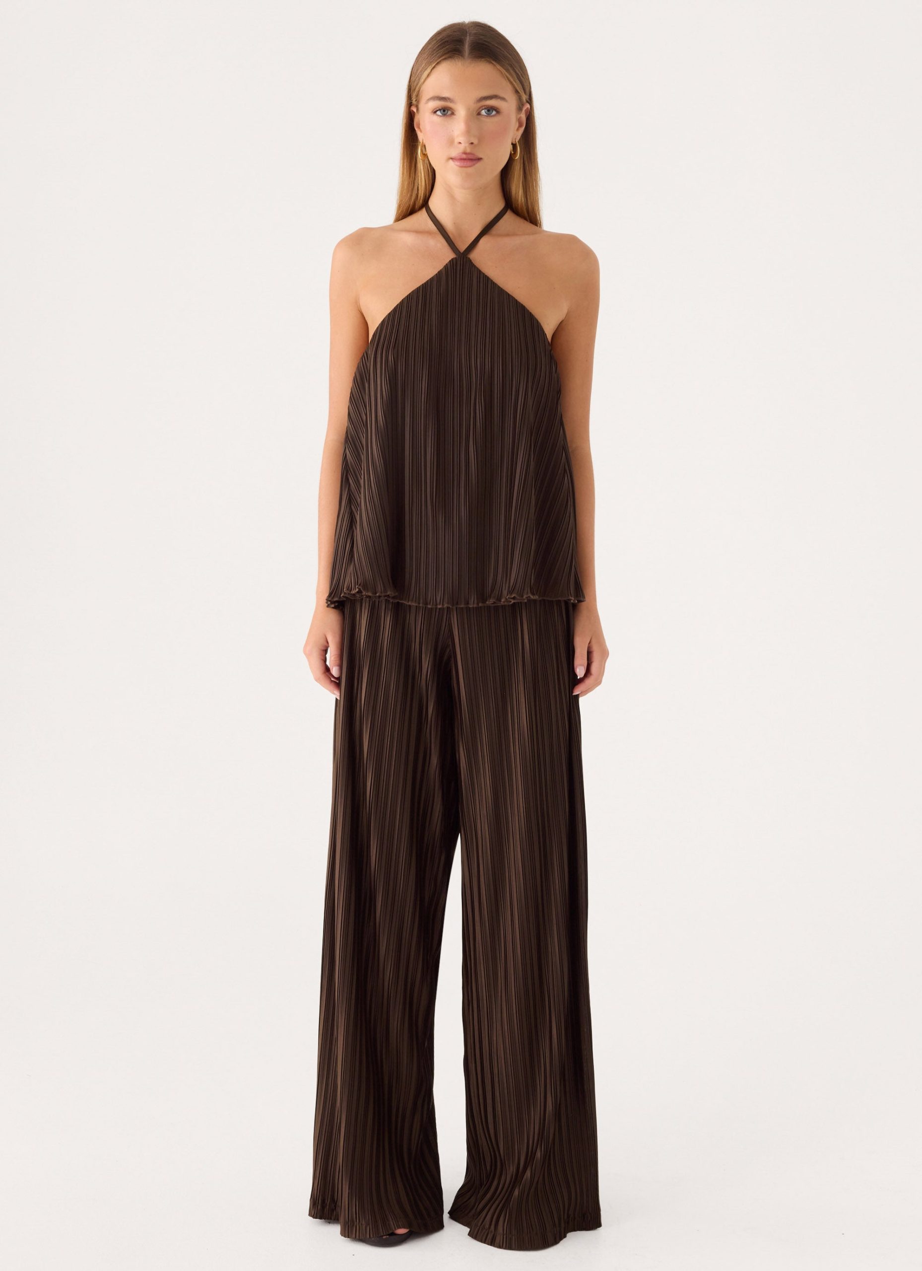 Darlow Low Rise Pants - Chocolate - Image 6
