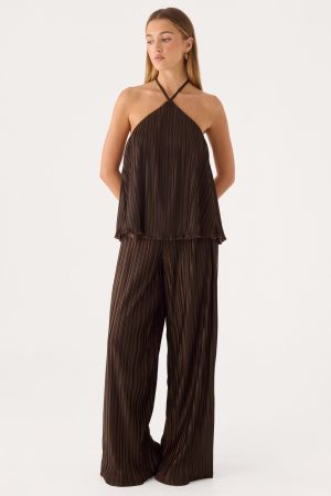 Darlow Low Rise Pants - Chocolate