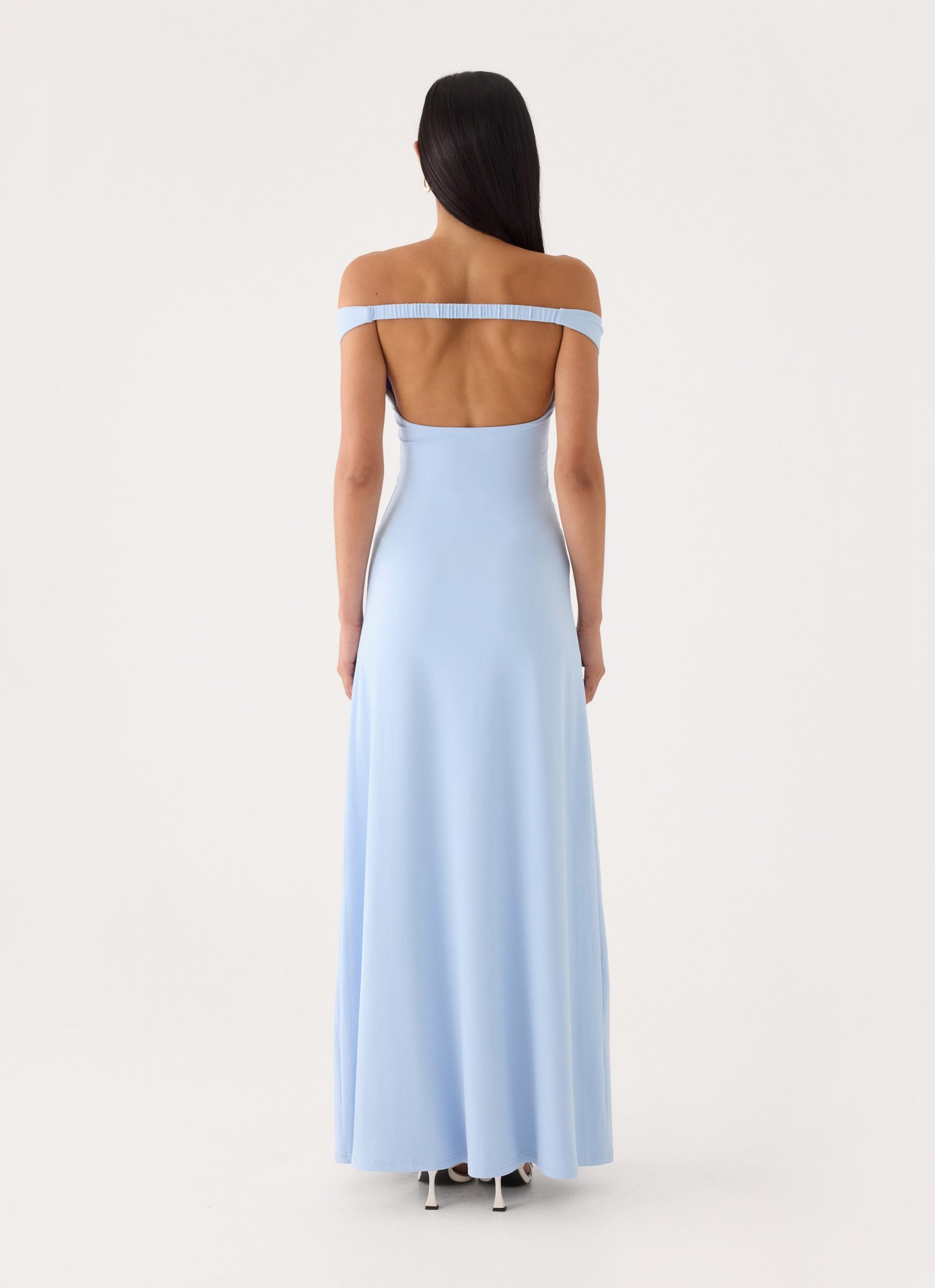 Diranda Off Shoulder Maxi Dress - Blue - Image 3