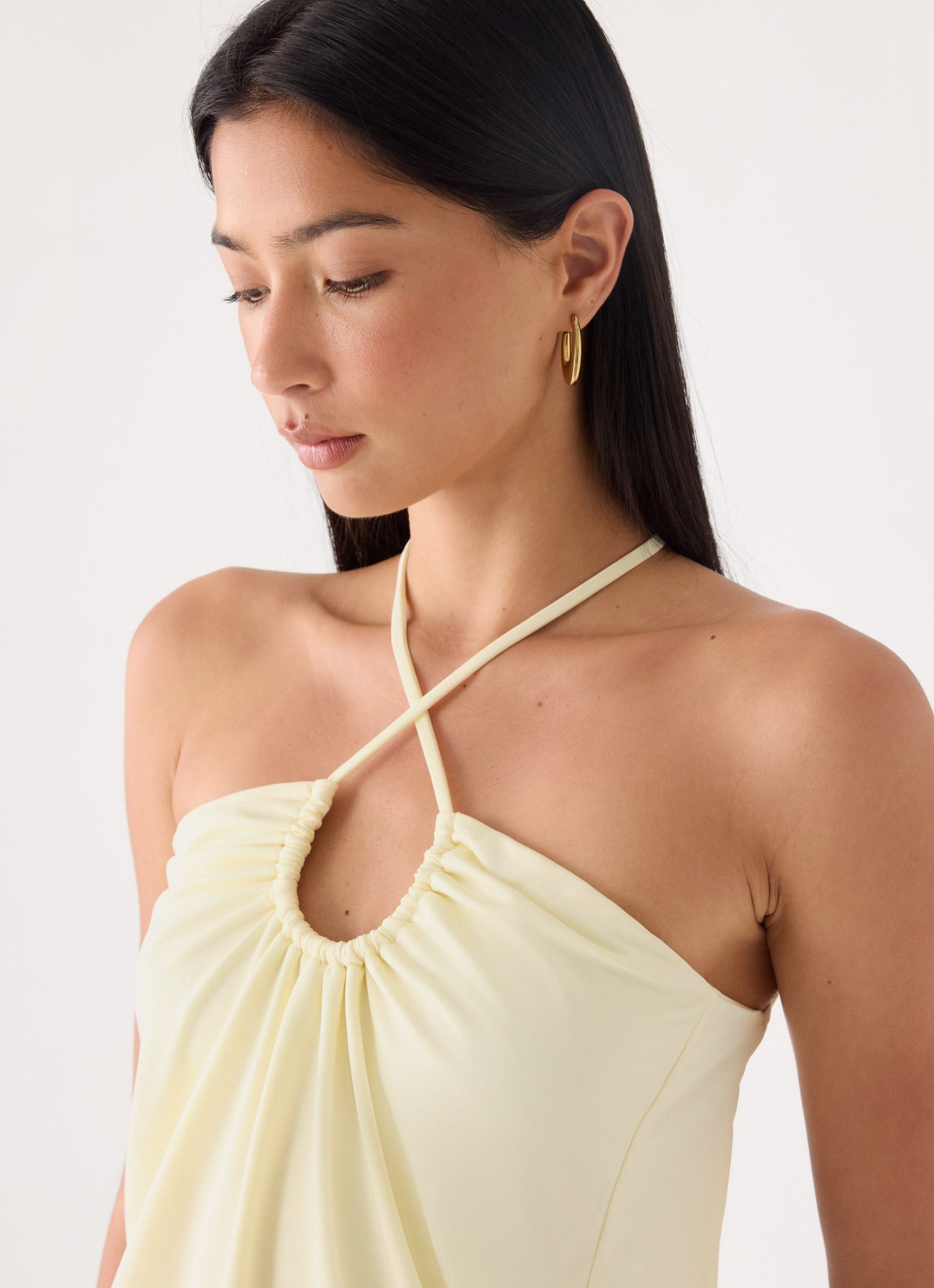 Etta Halter Mini Dress - Yellow - Image 5