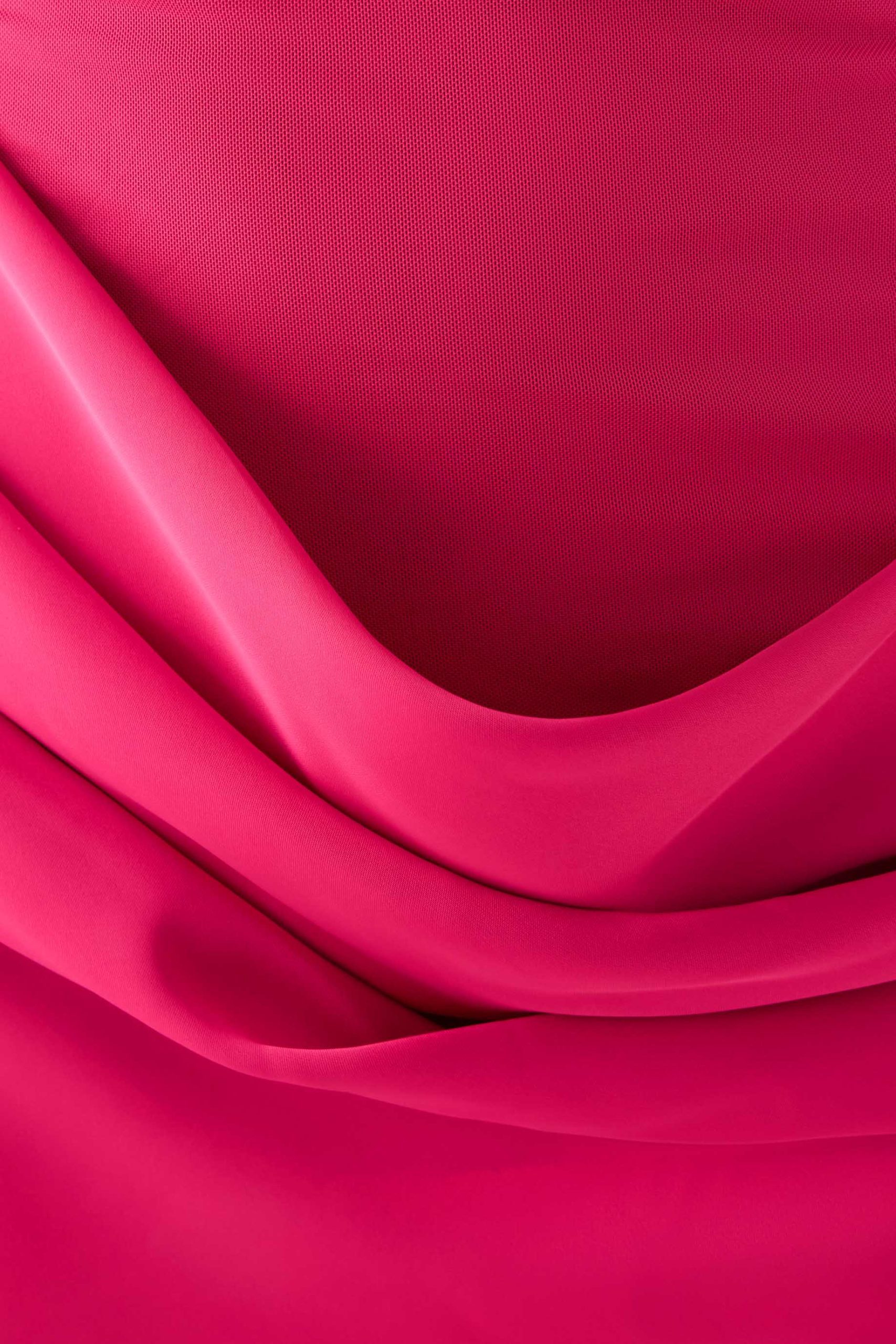 Farida Off Shoulder Mini Dress - Fuchsia - Image 5