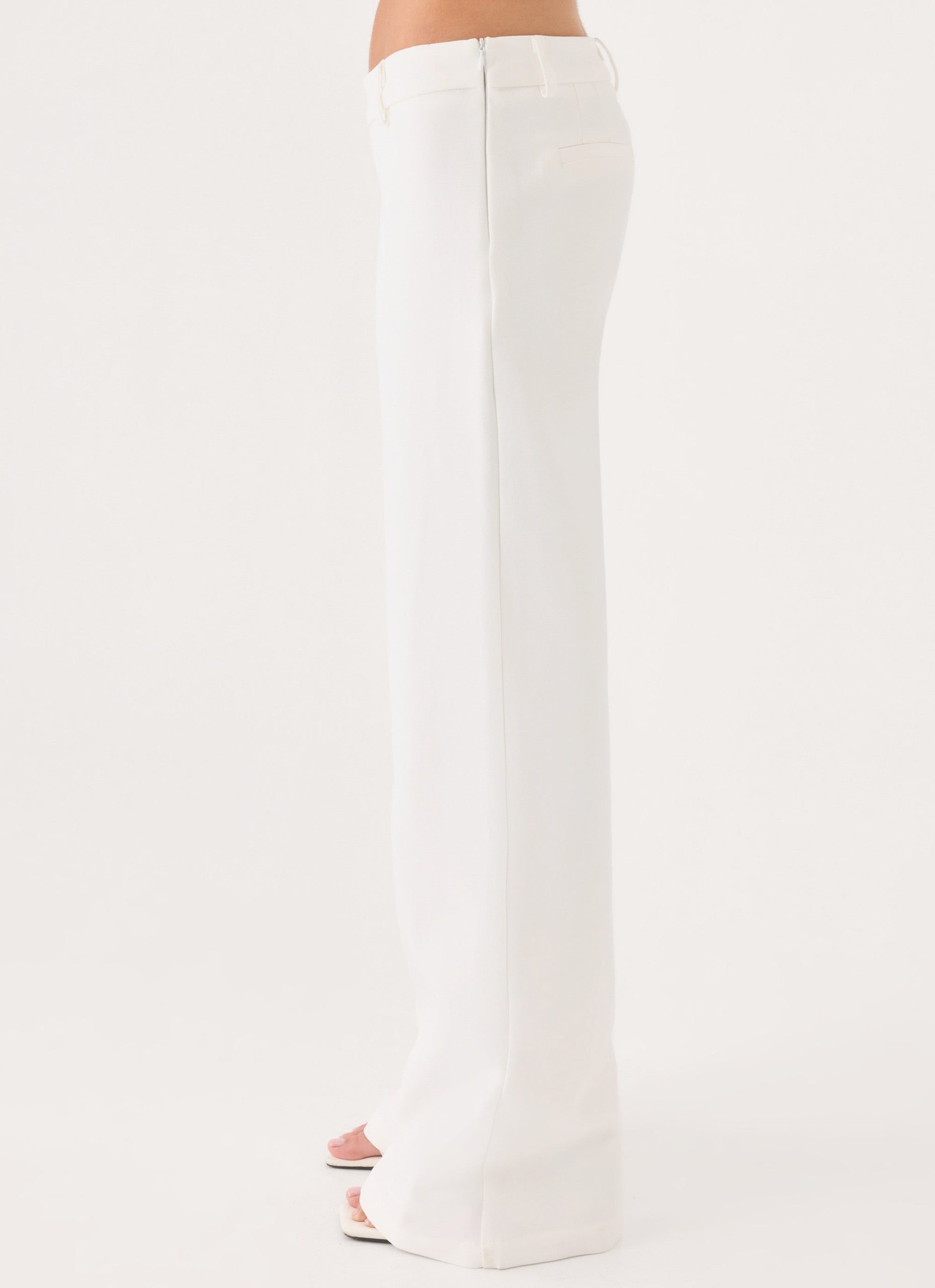 Hot As Ice Low Rise Pants - White - Image 4