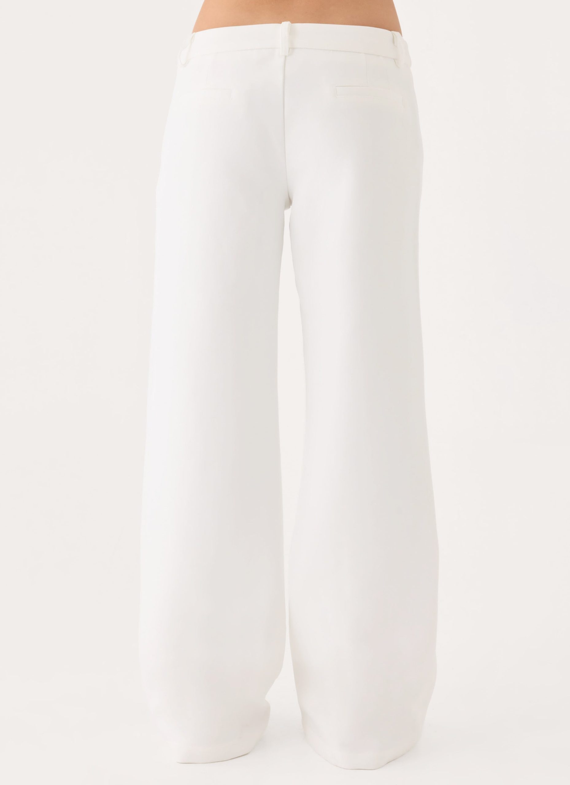 Hot As Ice Low Rise Pants - White - Image 3