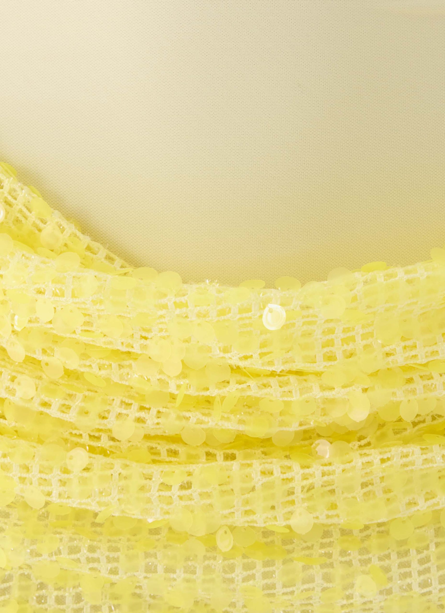 Indira Halter Mini Dress - Yellow - Image 6