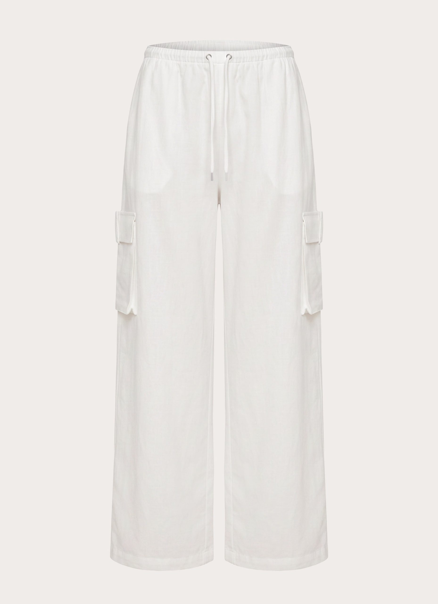 Kynzi Cargo Pants - White - Image 7