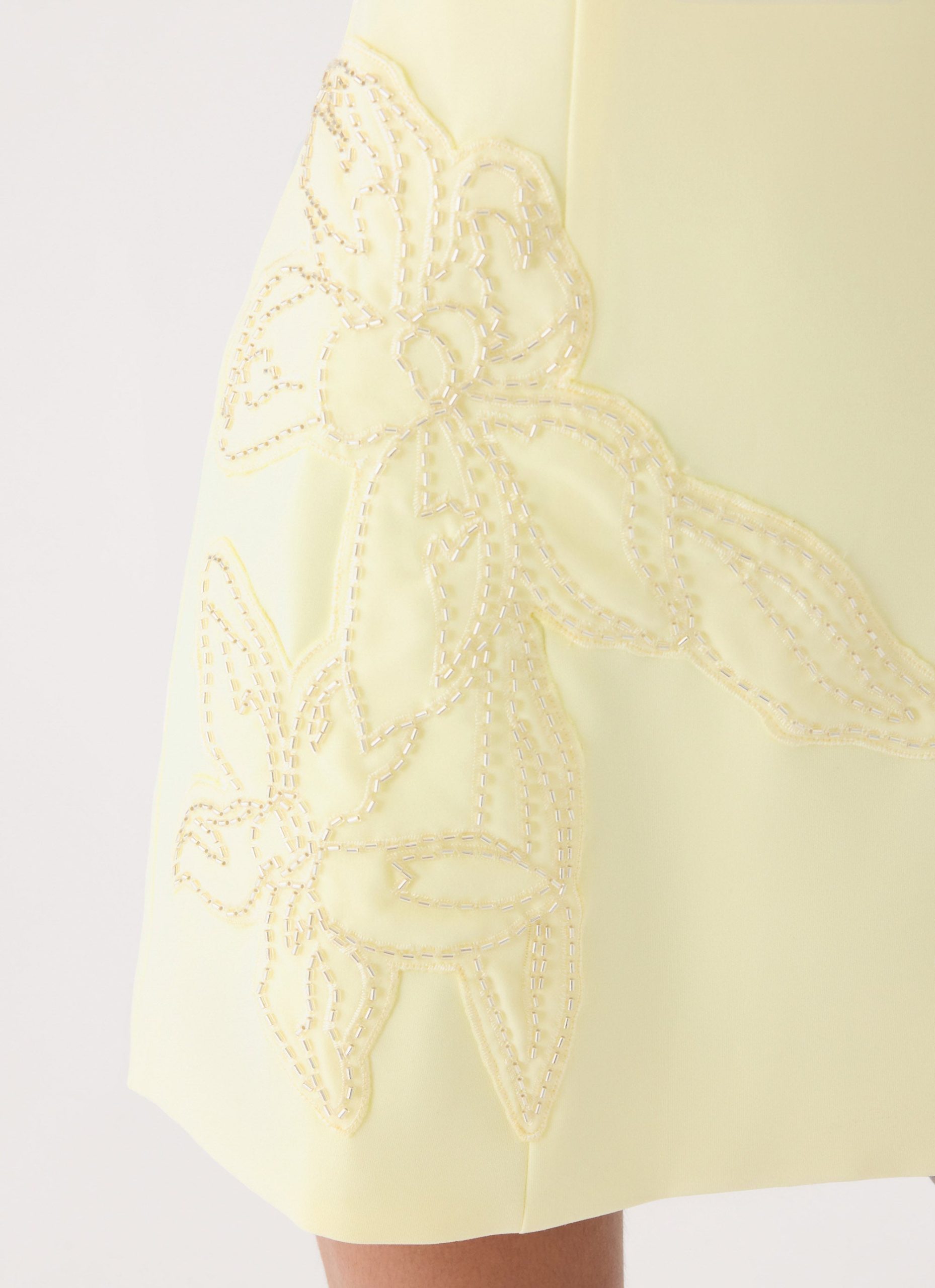 Marta Strapless Mini Dress - Yellow - Image 4