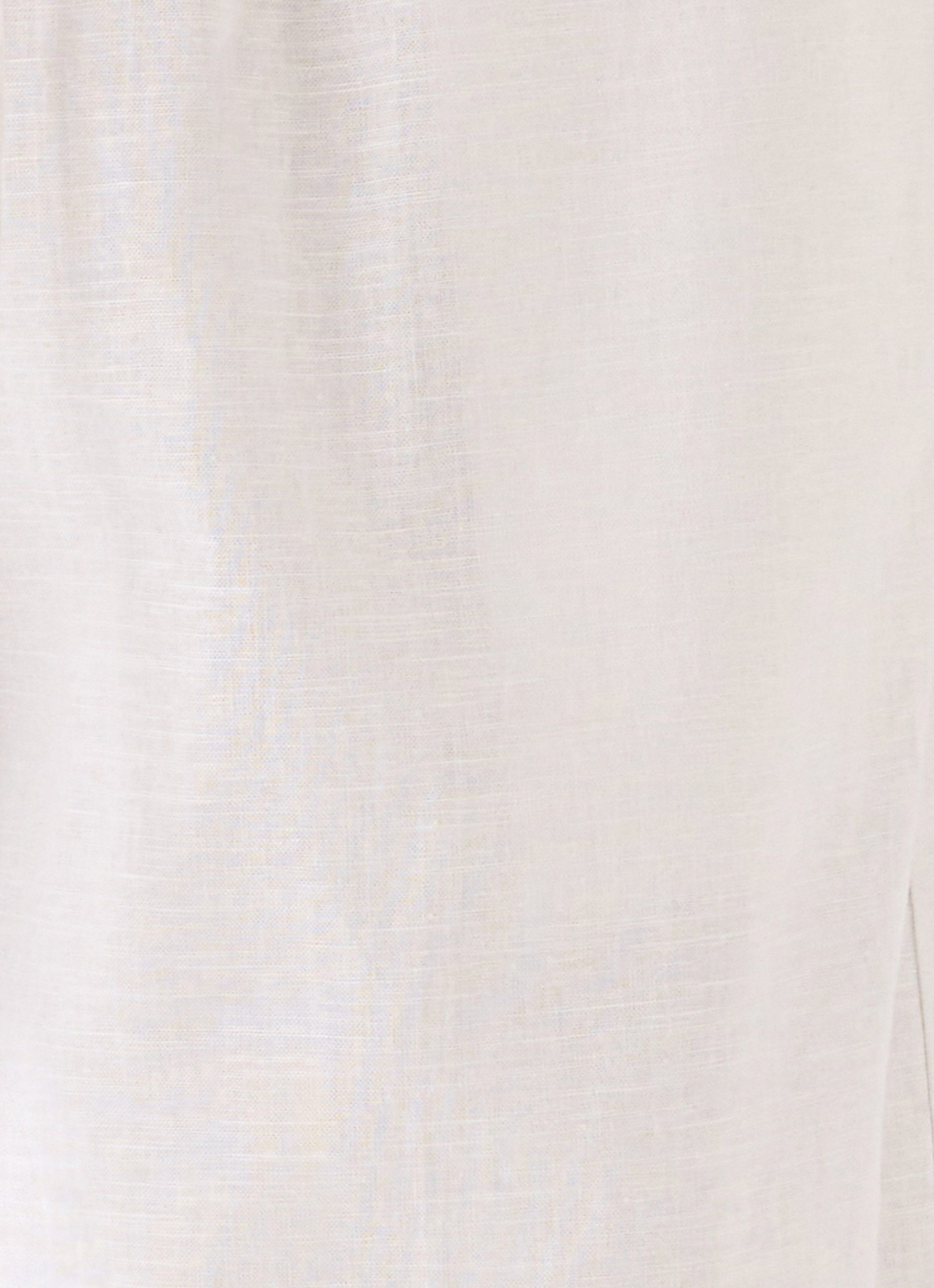 Norene Linen Wide Leg Pant - White - Image 6
