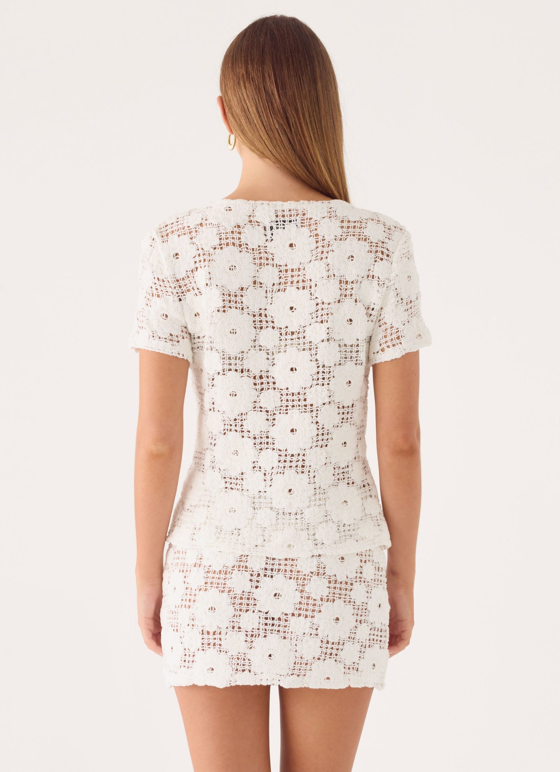Nyxie Crochet Top - White - Image 6