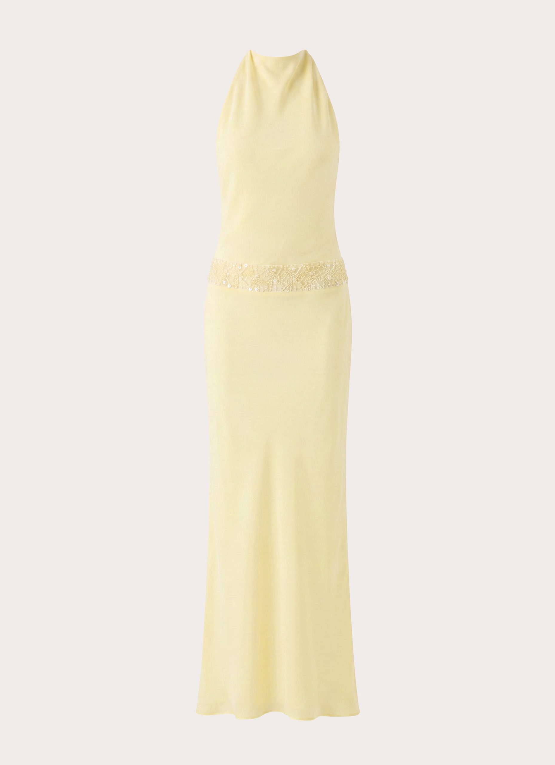Oria Halter Maxi Dress - Yellow - Image 8