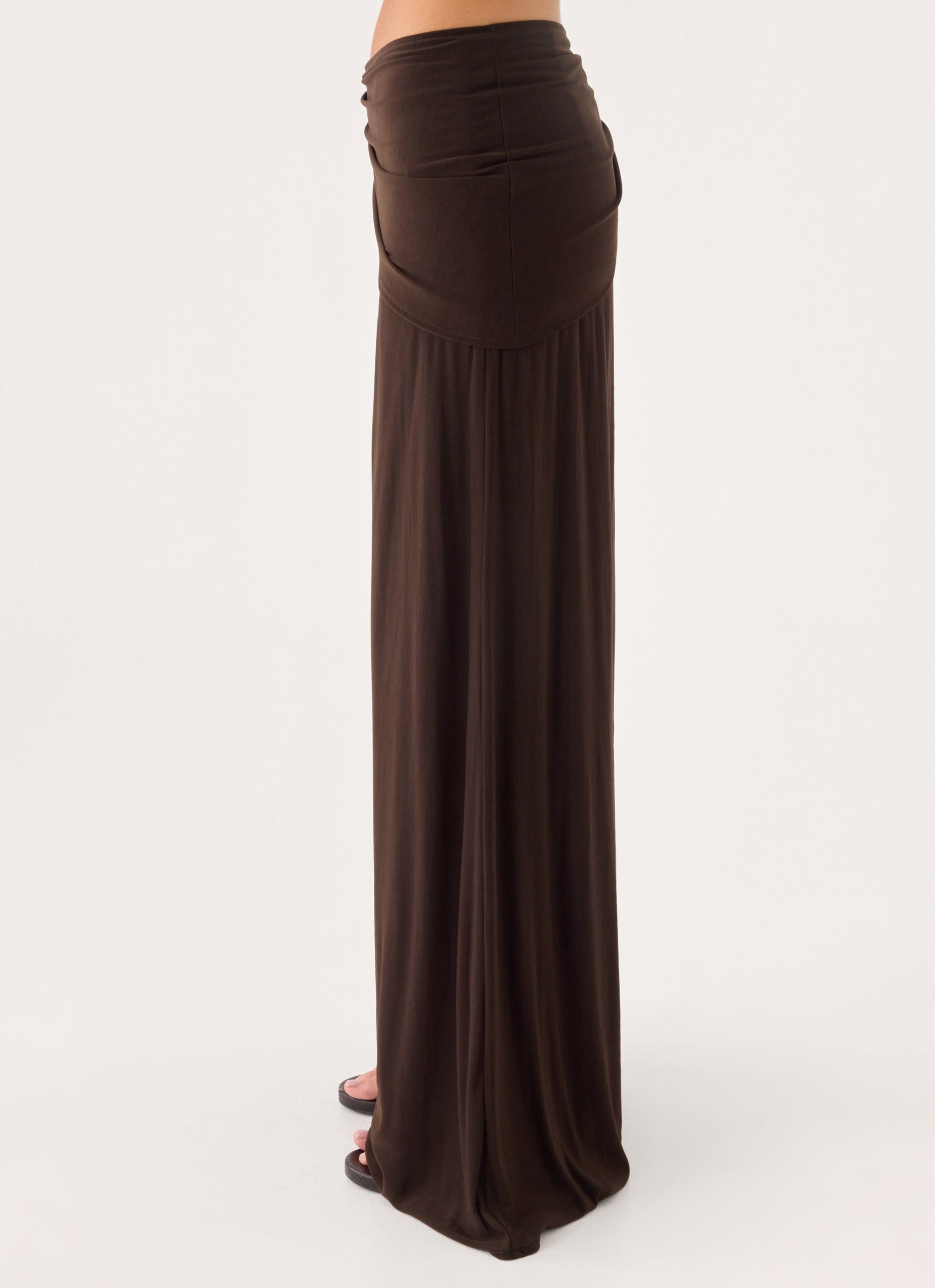Riyan Waist Scarf Pant - Chocolate - Image 3