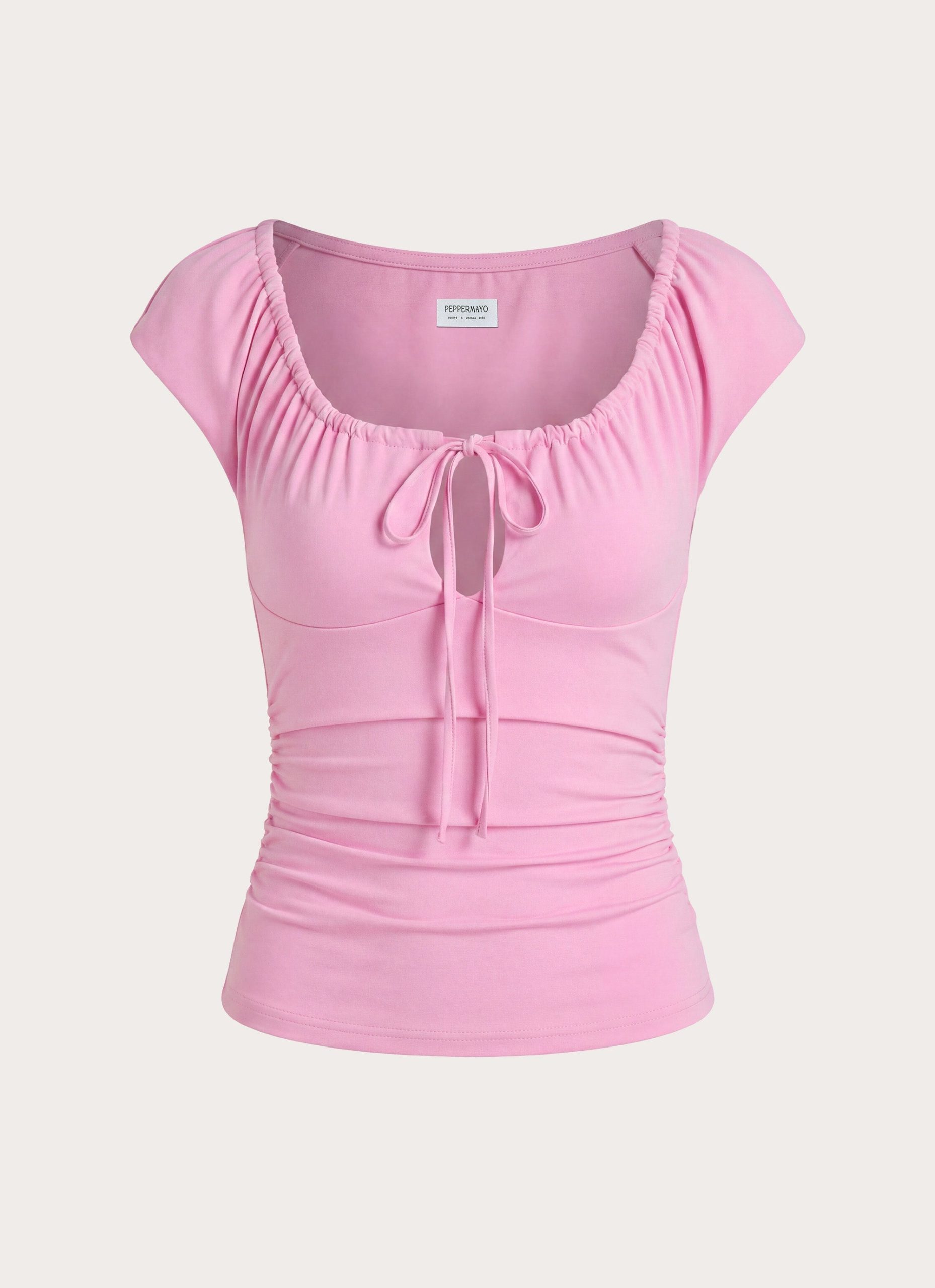 Small Moments Cap Sleeve Top - Pink - Image 8