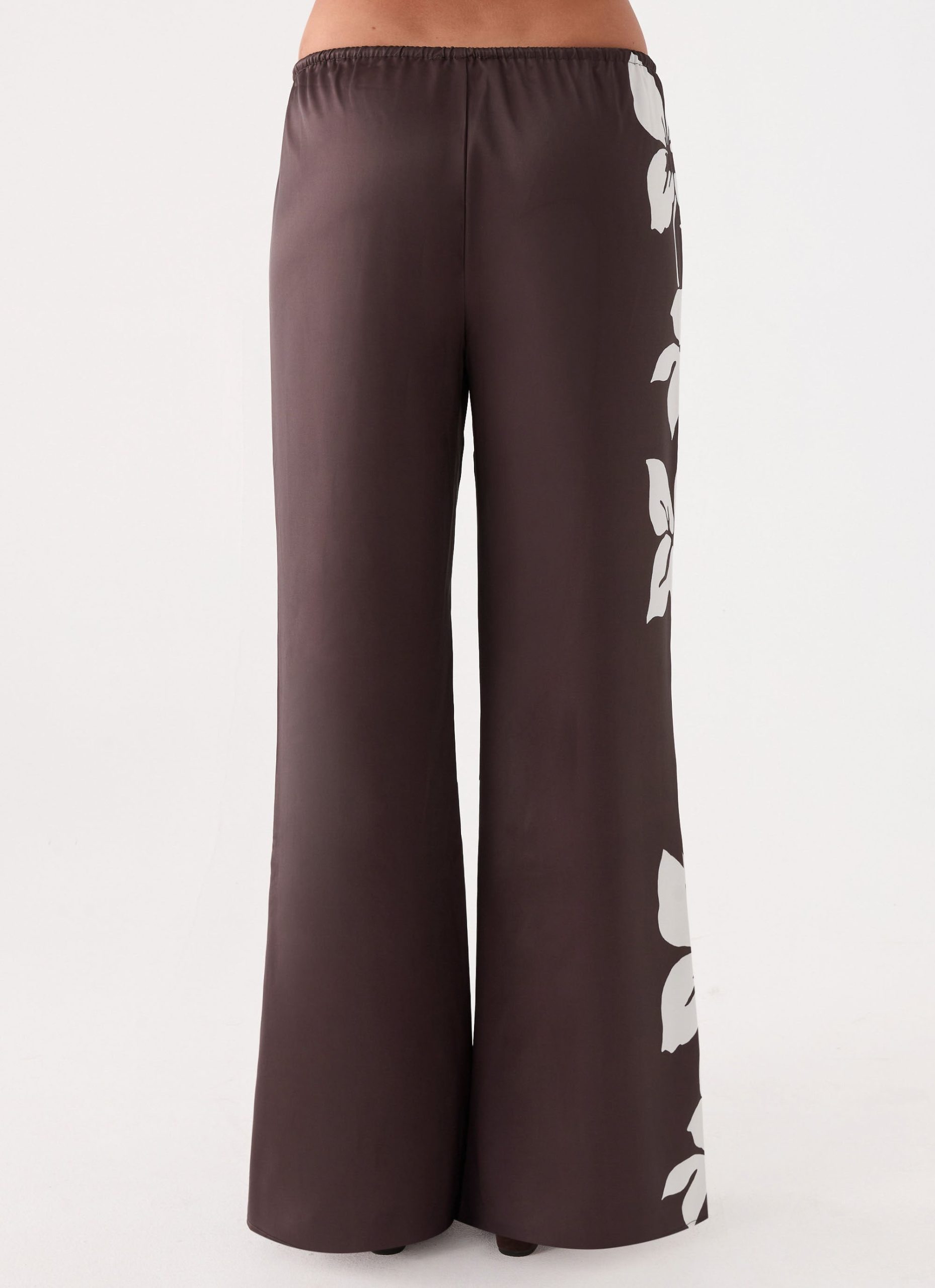 Sorena Low Rise Flared Pants - Chocolate Tropic Floral - Image 5