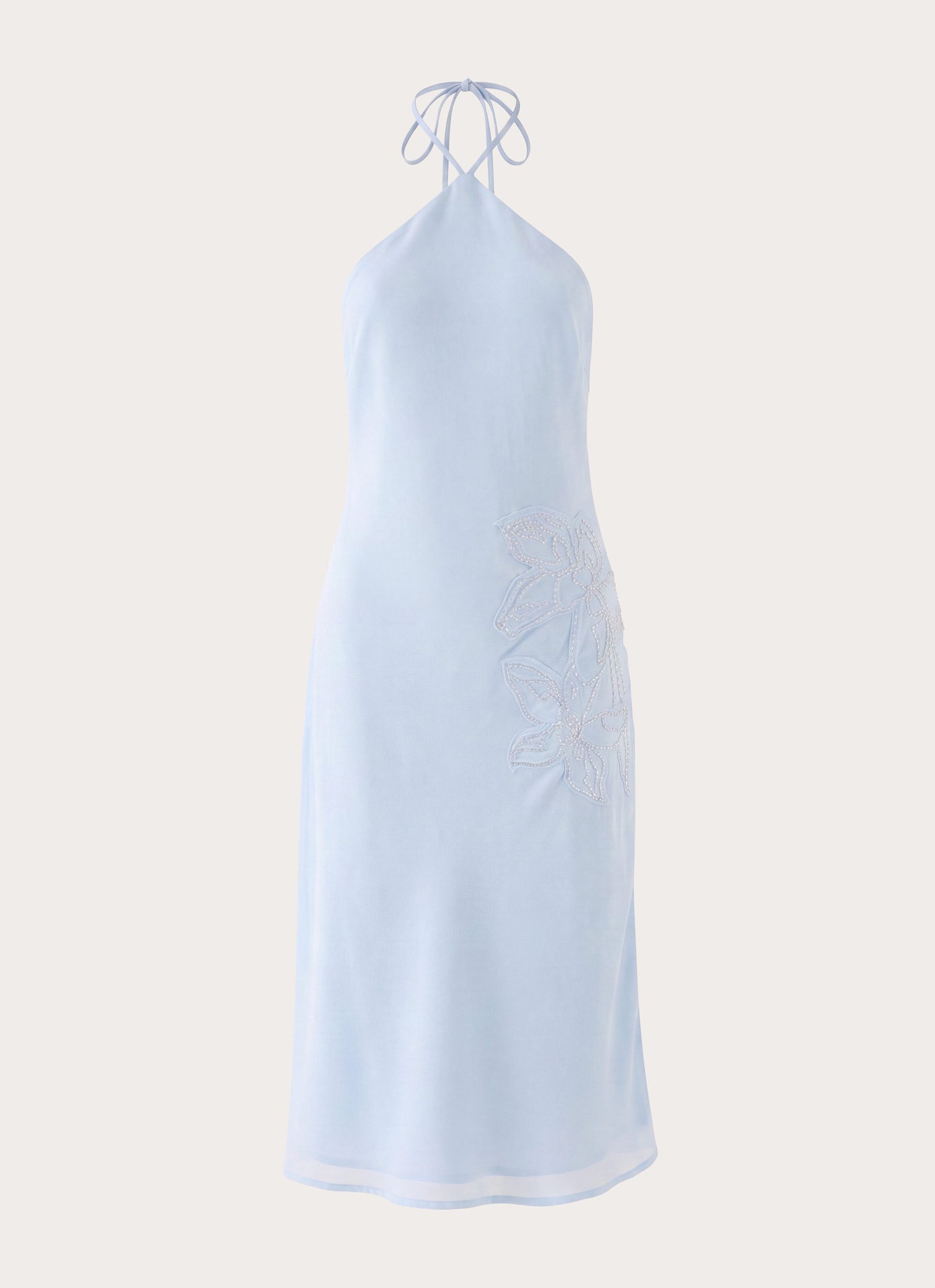 Valeska Beaded Midi Dress - Blue - Image 8