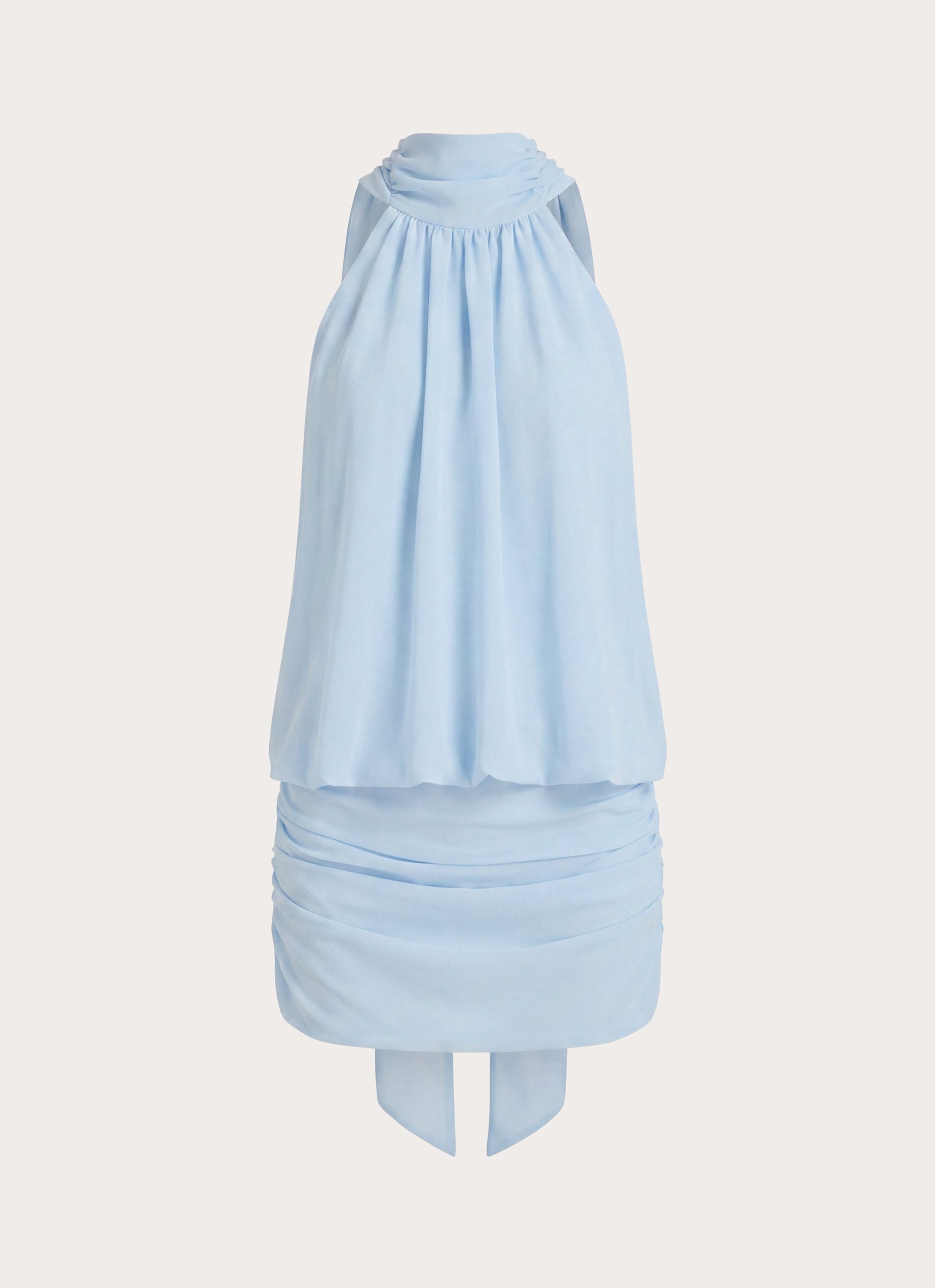 Verbina Scarf Mini Dress - Blue - Image 8