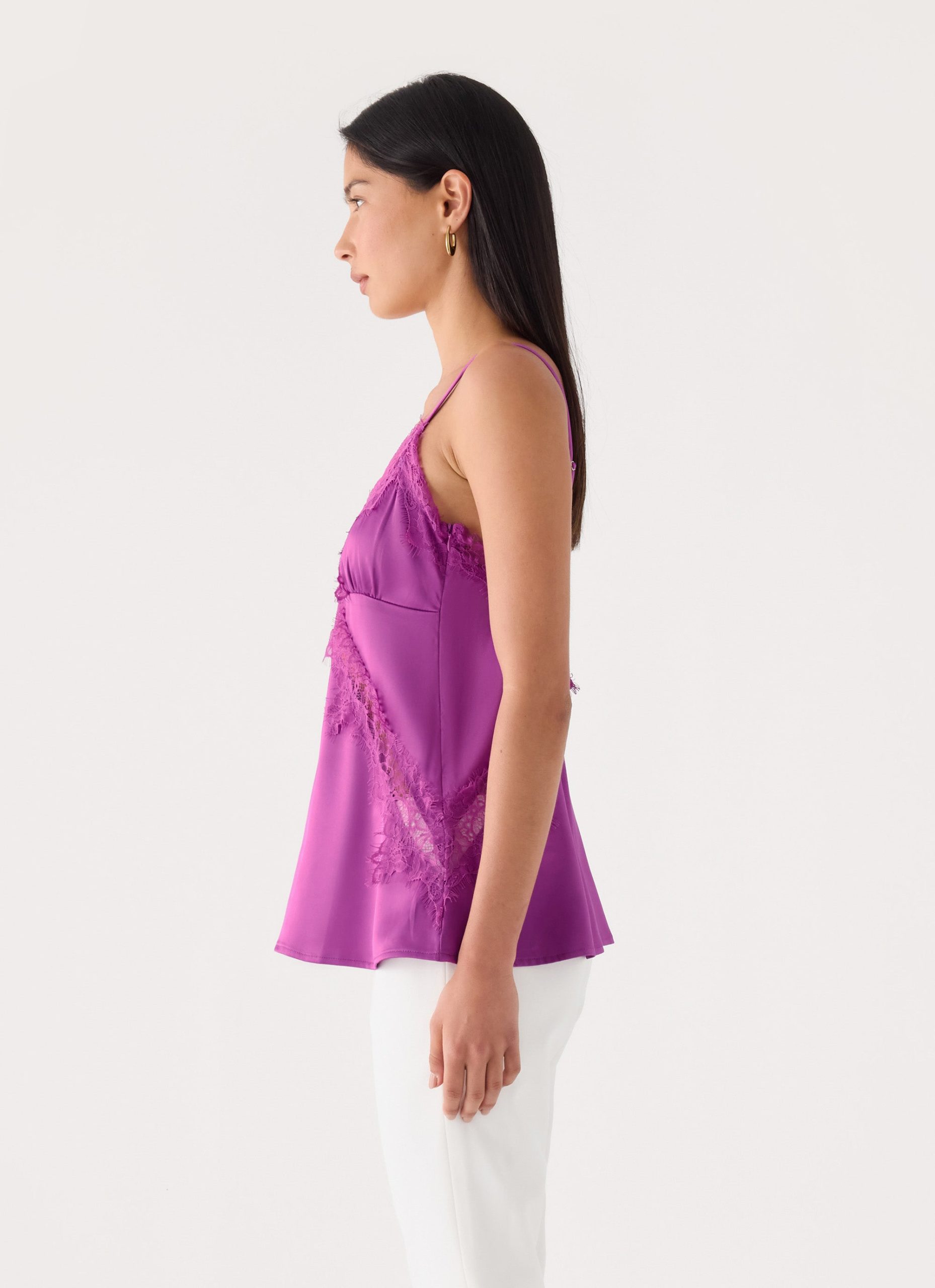 Winona Night Cami Top - Purple - Image 2