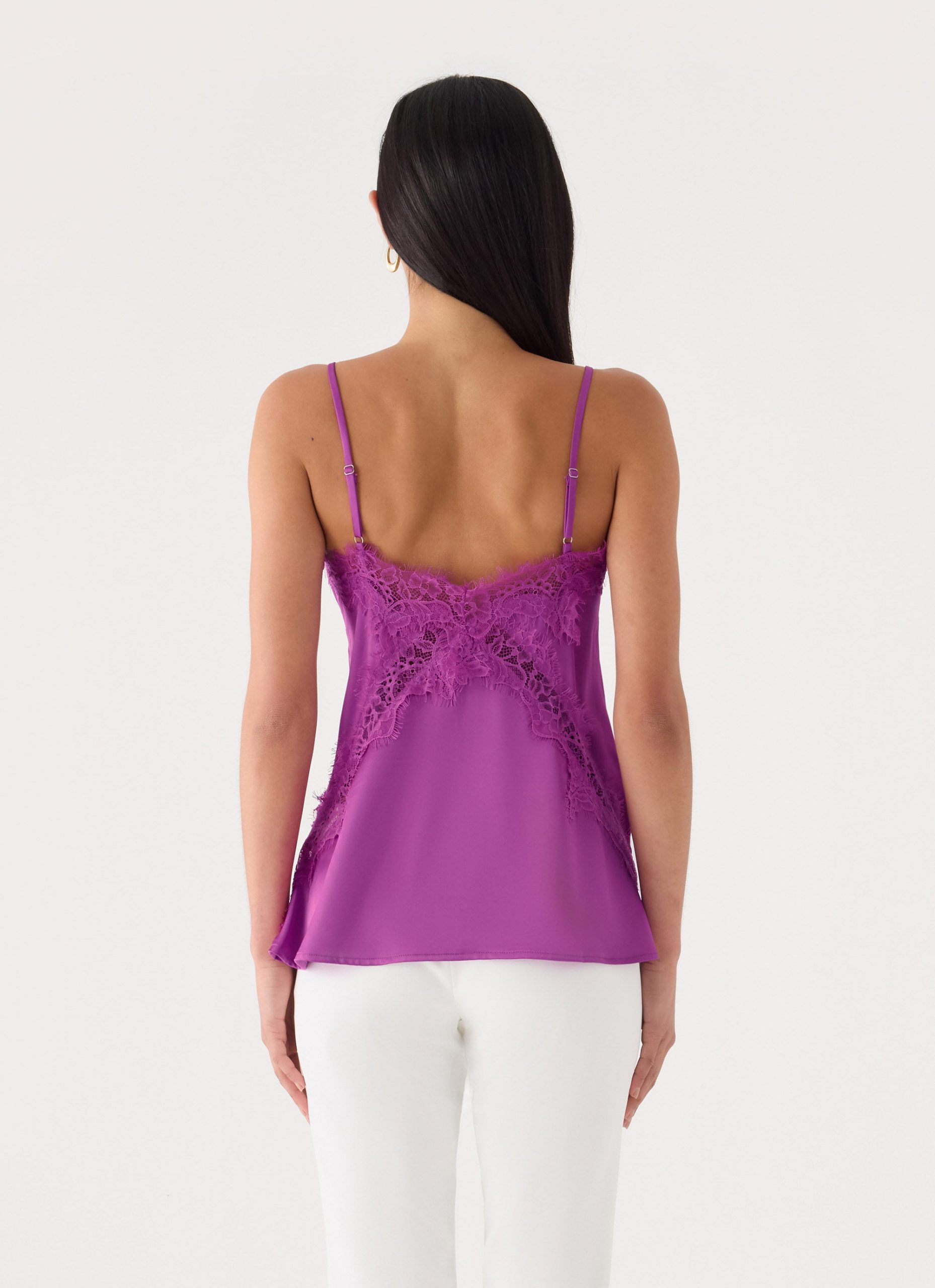 Winona Night Cami Top - Purple - Image 3